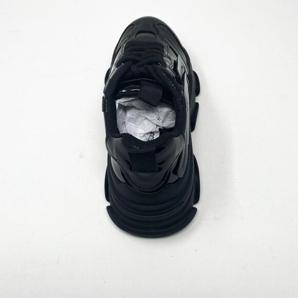 BRAND NEW IN BOX Steve Madden Possession Sneaker Black Patent Black - Picture 6 of 16